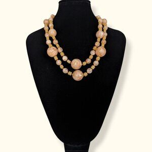 V. 2-Strand West Germany Beaded Necklace